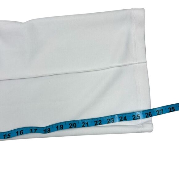 Adidas Women's Xpress Flare Wide Leg White Sweat Warm Up Pants Large NWT - Picture 6 of 8